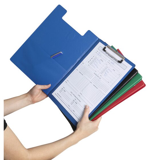 Marbig Clipfolder Polypropylene A4 Assorted Pack of 12