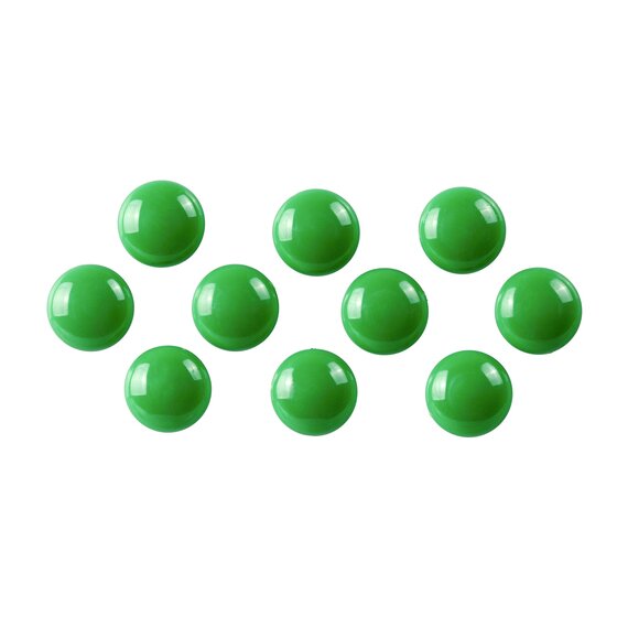 Quartet Magnetic Buttons 20mm Green Pack of 10