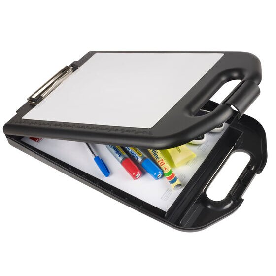 Marbig Professional Storage Clipboard with Whiteboard Black