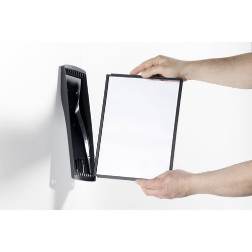 Durable Sherpa Style Economy Wall Display System A4 with Panels Black