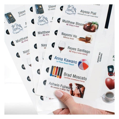 Avery Mighty Badge Clear Printable Insert Refills 100 Inserts On 5 Sheets