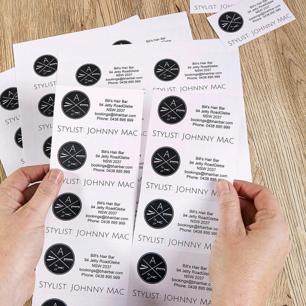 Avery Leathergrain White Micro-Perforated Inkjet Business Cards Matt 200gsm 10UP