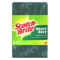 Scotch-Brite Heavy Duty Scour Pads Green Pack 6 Box of 5
