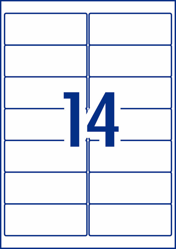 Avery Weatherproof Address Labels L7073 10 Pack 99.1 x 38.1mm Laser White