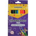 SchoolPro Jumbo Triangular Coloured Pencil Assorted Box of 12
