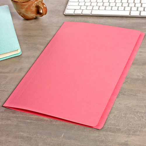 Avery Manilla Folders A4 Pink Box of 100