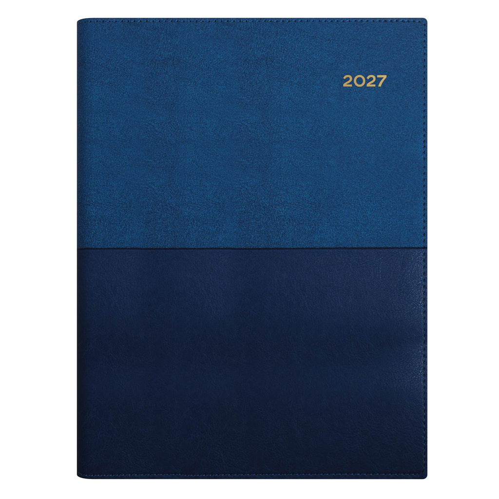 Collins Vanessa Diary 2027 A4 Day to Page Blue