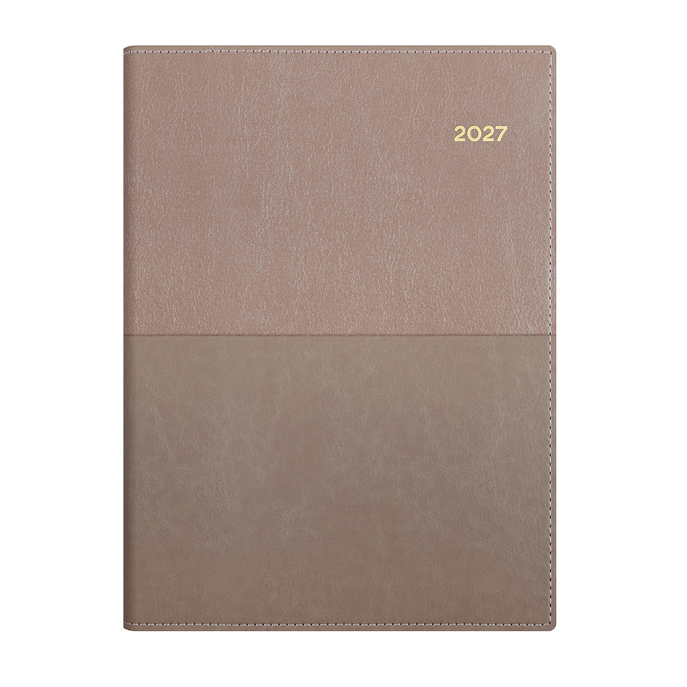 Collins Vanessa Diary 2027 A5 Week to View Tan