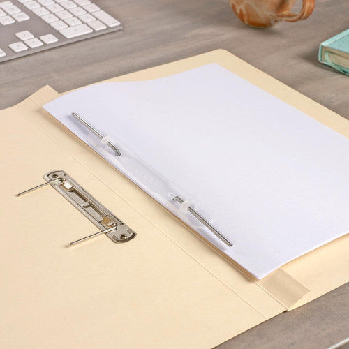 Avery Buff Spring Transfer File Black Print Foolscap 326gsm 25 Pack
