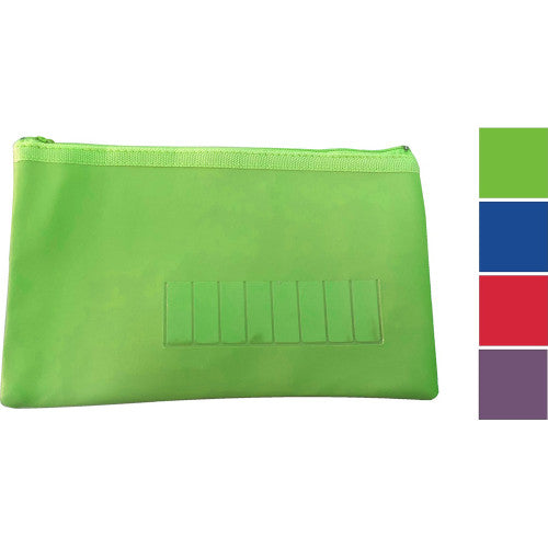 SchoolPro Pencil Case Assorted Colour 225 x 140mm