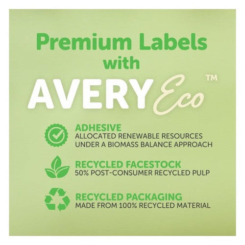 Avery Premium Address Labels with AveryEco L7157 64 x 24.3mm 33UP Pack 1650