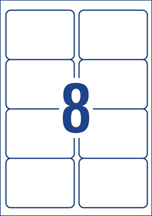 Avery White General Use Labels L7165GU 99.1 x 67.7mm 8UP 800 Labels