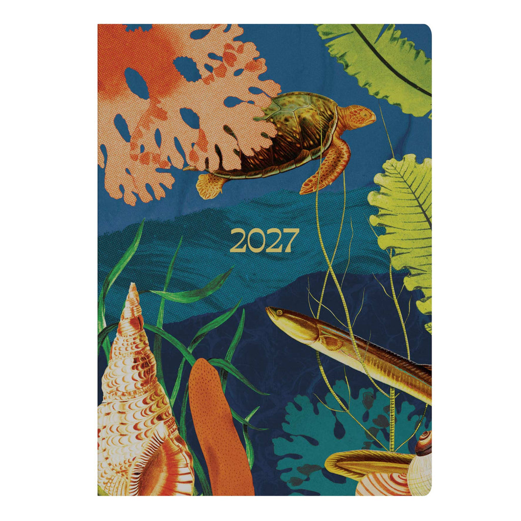 Collins Modern Organic 2027 A5 Week to View Recycled Turtle