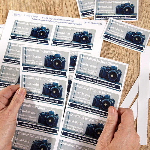 Avery White Micro-Perforated Laser and Inkjet Business Cards Matt 150gsm 10UP Small Pack