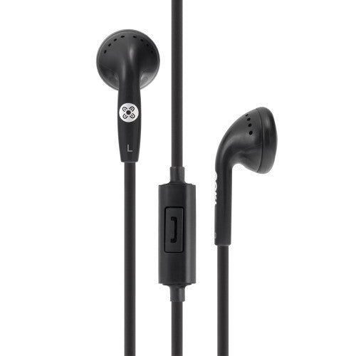 Moki Stereo Earphones with In-Line Mic and Control Black