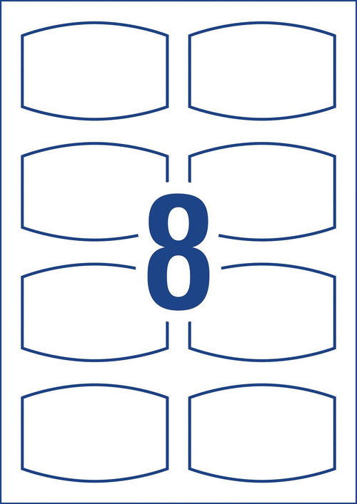 Avery Kitchen and Pantry Labels 60 x 40mm Assorted Shapes Permanent 32 Pack