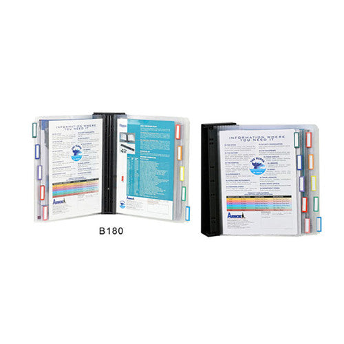 Flippa Wall Display - 10 Panel Top Opening Clear & Bracket