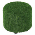 Aalto Round Ottoman 45cm Diameter Lockable Castors Grass