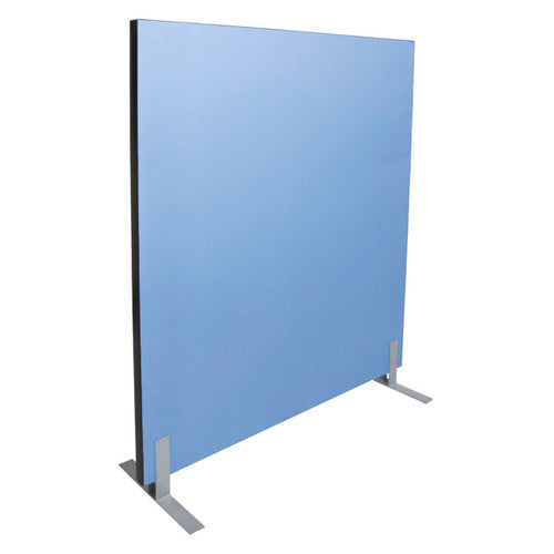 Rapidline Free Standing Acoustic Screen 1500 x 50 x 1800mm Blue Upholstery