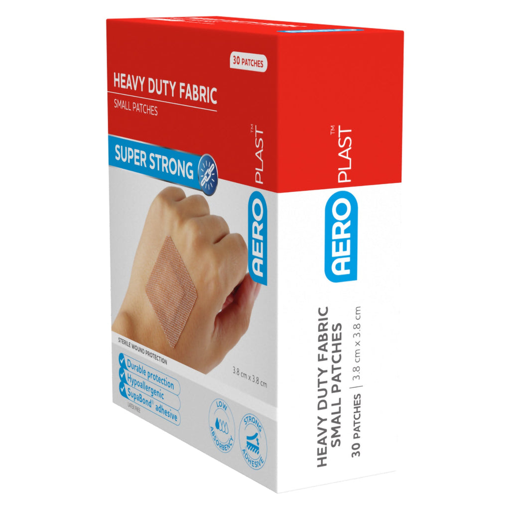 AeroPlast Premium Fabric Small Patch 3.8 x 3.8cm Box 30