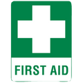 Large Metal First Aid Sign 60 x 45cm