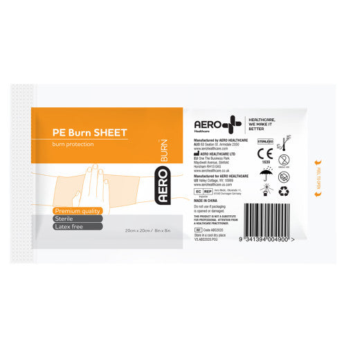 AeroBurn Polyethylene Burn Sheet 20 x 20cm Box/25