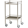 Small Stainless Steel Trolley with Rails 50 x 50 x 97cm