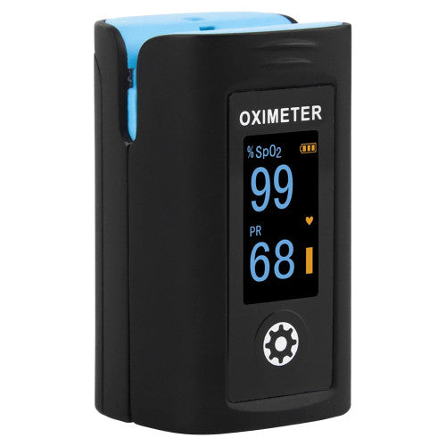 AeroDiagnostic Lux Black Finger Pulse Oximeter