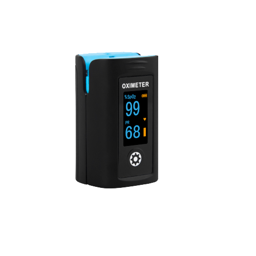 AeroDiagnostic Lux Black Finger Pulse Oximeter