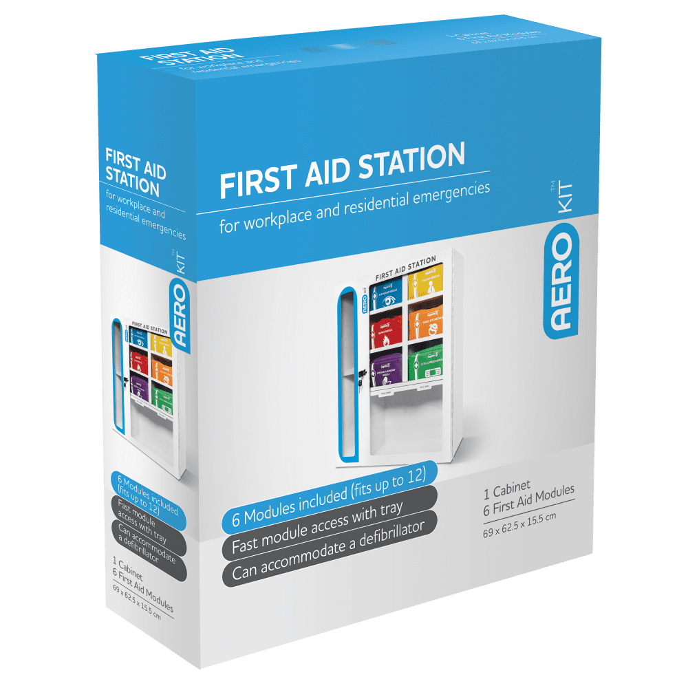 AeroKit First Aid Station with 6 Modules 69 x 62.5 x 15.5cm