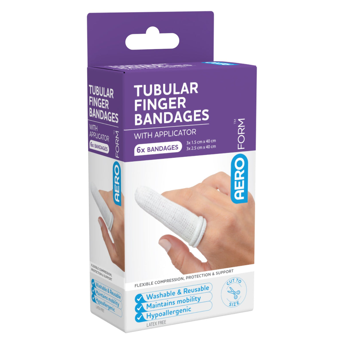 AeroForm Tubular Finger Bandage with Applicator Box 6
