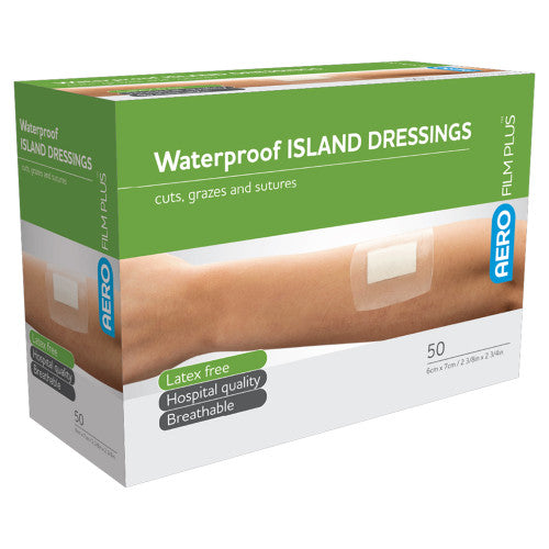AeroFilm Plus Waterproof Island Dressing 6 x 7cm Box/50