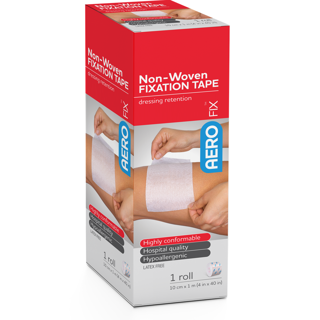 Aerofix Non-Woven Fixation Tape 10cm x 1m Pack of 6