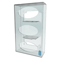 Aero Healthcare AEROGLOVE Acrylic Triple Glove Dispenser
