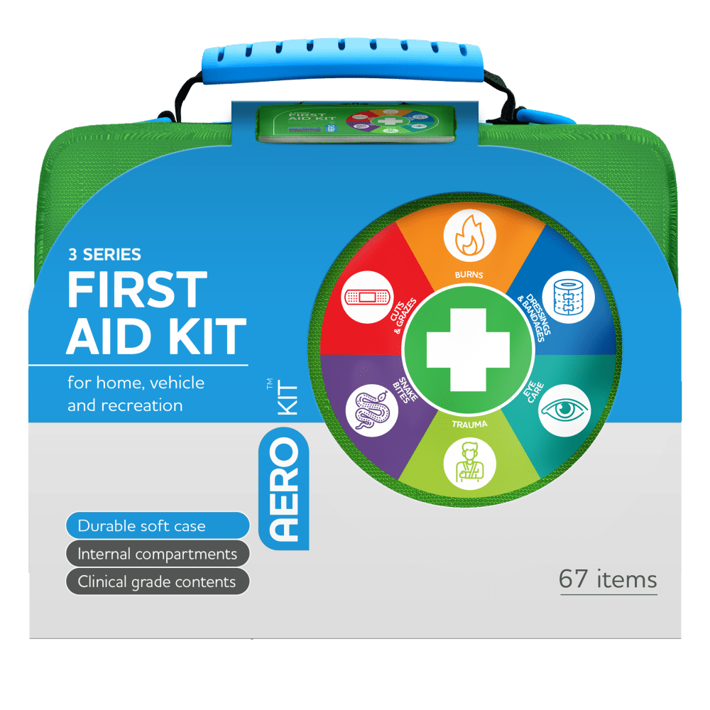 AeroKit 3 Series First Aid Kit Softpack Green