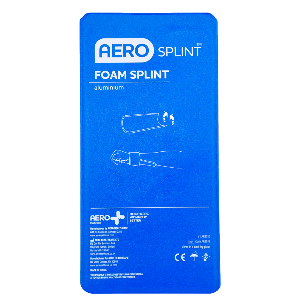 Aero Healthcare AEROSPLINT Wrist Aluminium Foam Splint 22 x 11cm