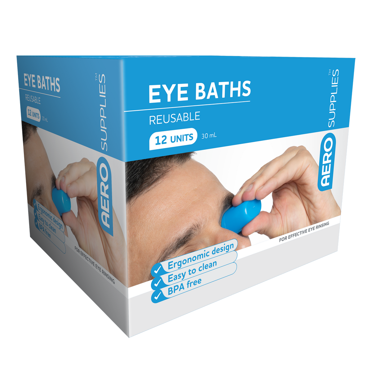 AeroSupplies Eye Bath 30mL Box/12