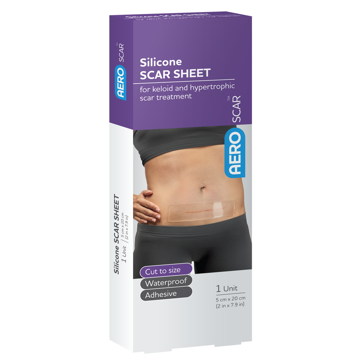 AeroScar Silicone Scar Sheet 5 x 20cm Box of 1