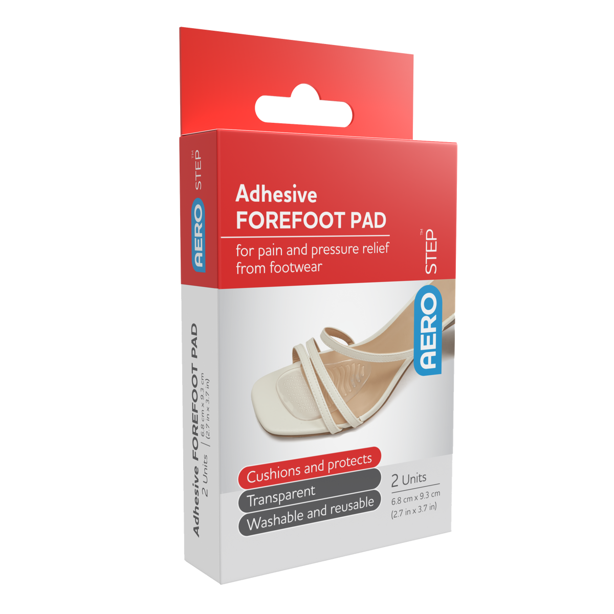 AeroStep Adhesive Forefoot Pad 68 x 93mm Box/2