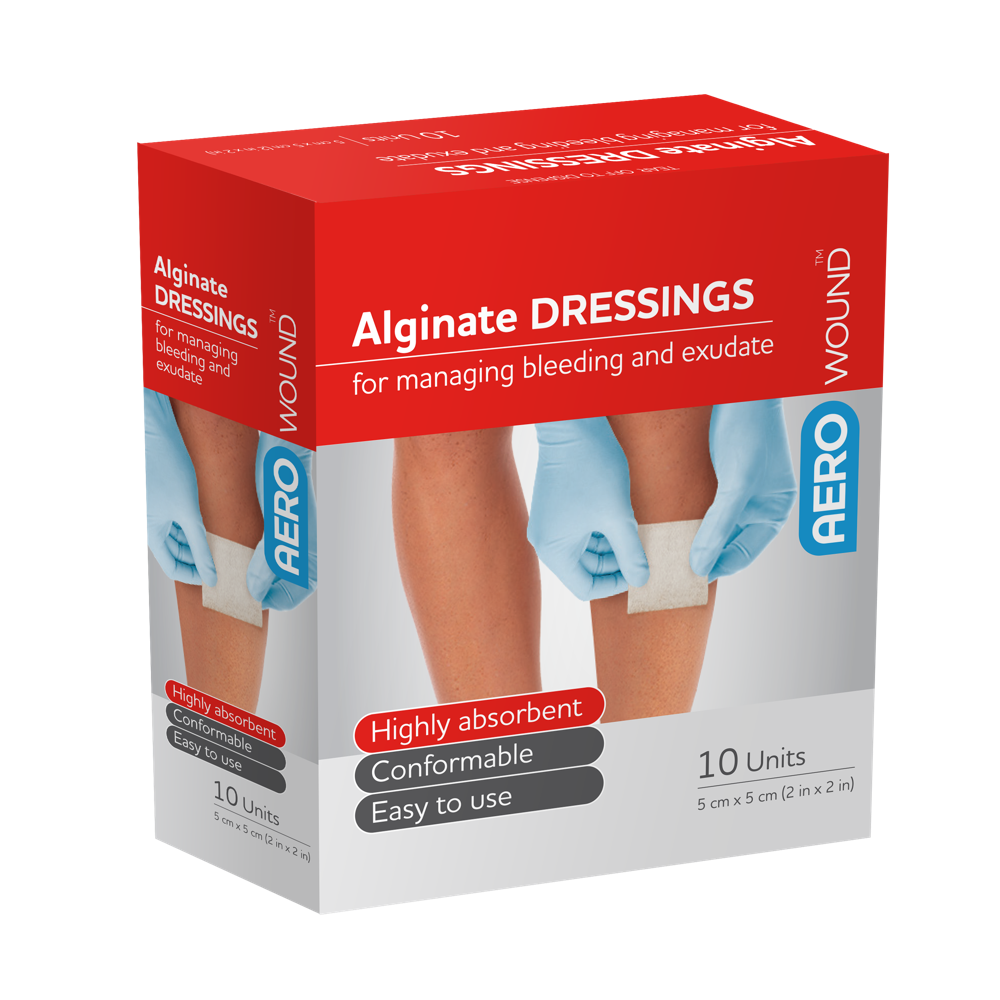 AeroWound Alginate Dressing 5 x 5cm Box/10