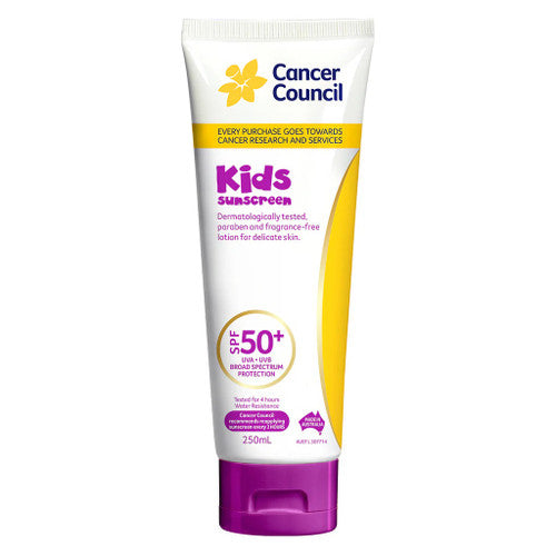 Cancer Council SPF50+ Kids Sunscreen Tube 250mL