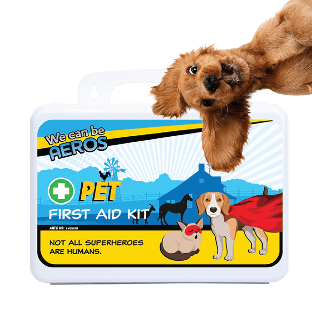 Custom Pet Plastic Waterproof First Aid Kit 21 x 7.5 x 13cm