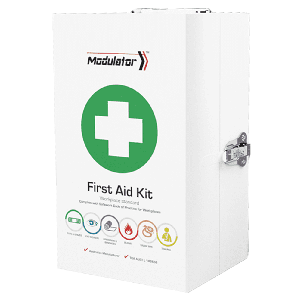 Custom Modulator Metal Cabinet First Aid Kit 24 x 16 x 42cm