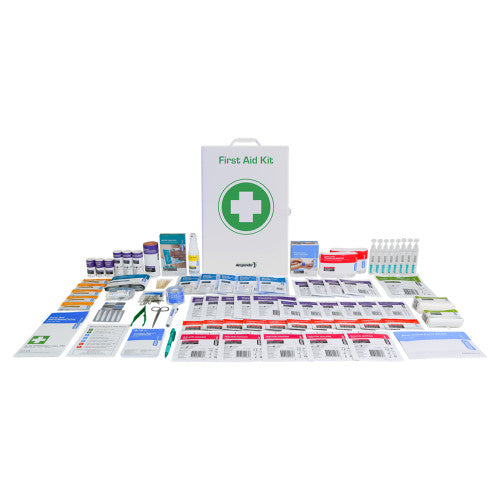 Aero Healthcare Custom 4 Series Metal Tough Food and Beverage First Aid Kit 24.5 x 12 x 38.5cm