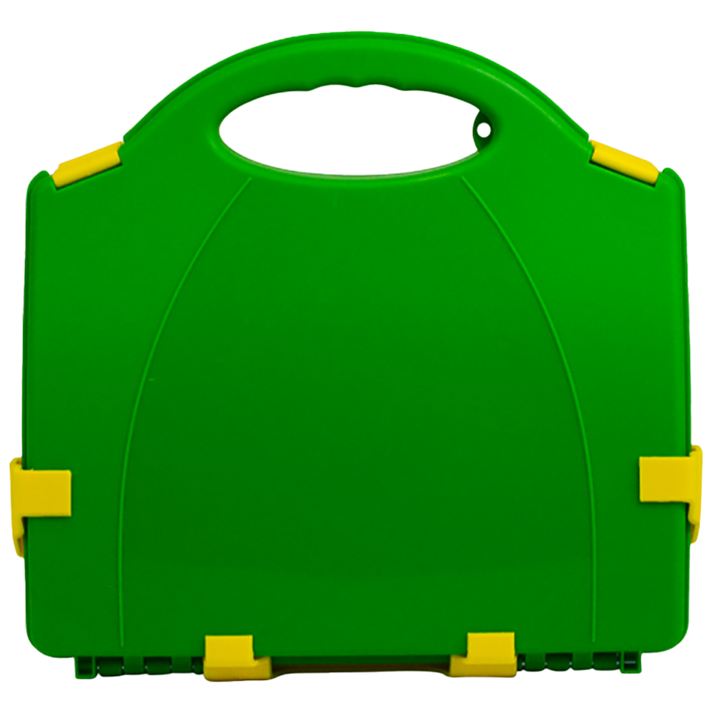 Aerocase Medium Green and Yellow Neat Plastic Case 28 x 27 x 9.5cm