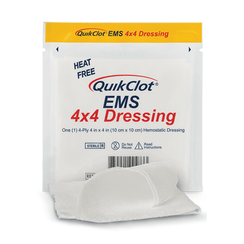 QuikClot Haemostatic EMS Dressing 10 x 10cm