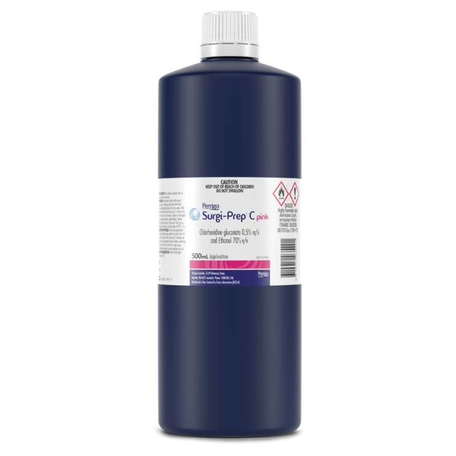 Surgi-Prep C Pink Chlorhexidine 0.5% and Ethanol 70% 500mL