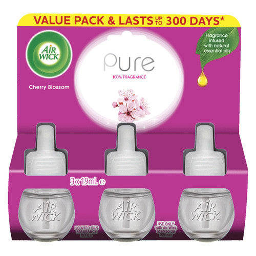 Air Wick Pure Liquid Electric Refill Cherry Blossom Triple Pack of 5
