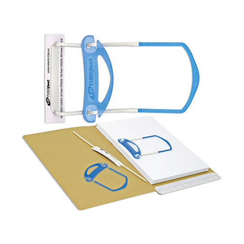 Arnos F503CB LP Tubefast Self-Adhesive Fasteners Crystal Blue Box 500