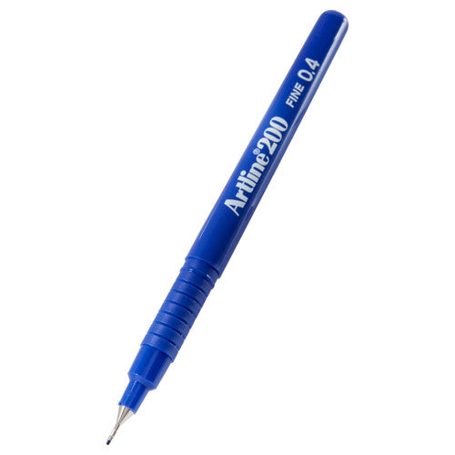 Artline 200 Fineliner Pen 0.4mm Blue Pack of 2